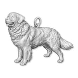 9ct White Gold - Bernese Mountain Dog Charm