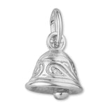 18ct White Gold - Ornate Mini Bell Charm