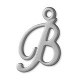18ct White Gold - Cursive Letter Charm