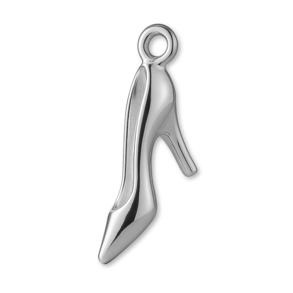 9ct White Gold - Classic High Heel Charm