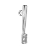 9ct White Gold - Classic Toothbrush Charm
