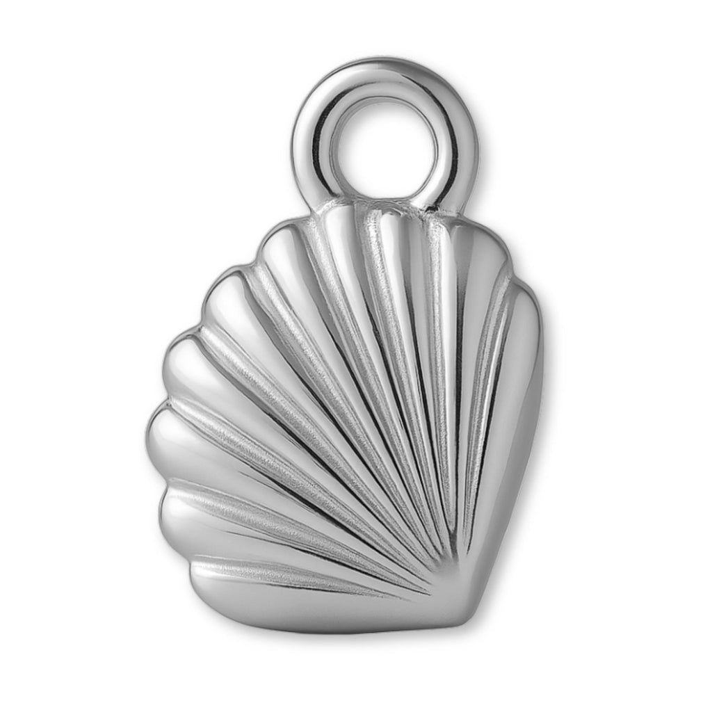 18ct White Gold - Lagoon Cockle Shell Charm