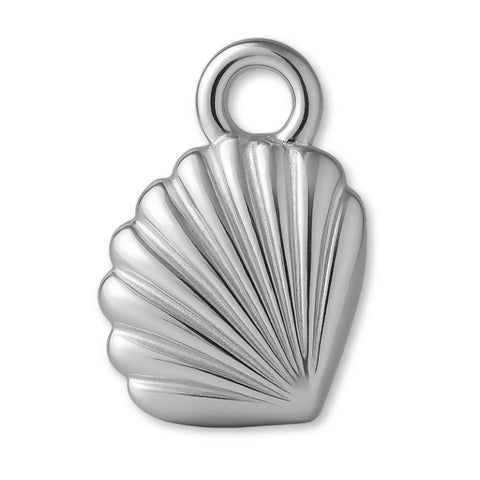 18ct White Gold - Lagoon Cockle Shell Charm