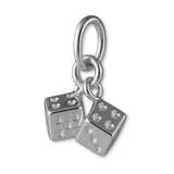 18ct White Gold - Twin Dice Charm