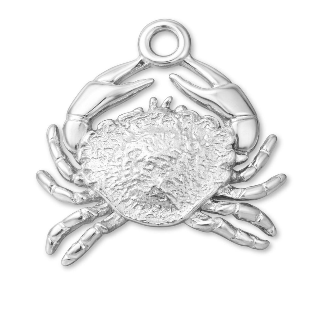 18ct White Gold - Sea Crab Charm