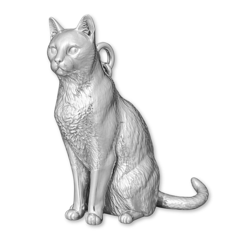 18ct White Gold - Burmilla Cat Charm