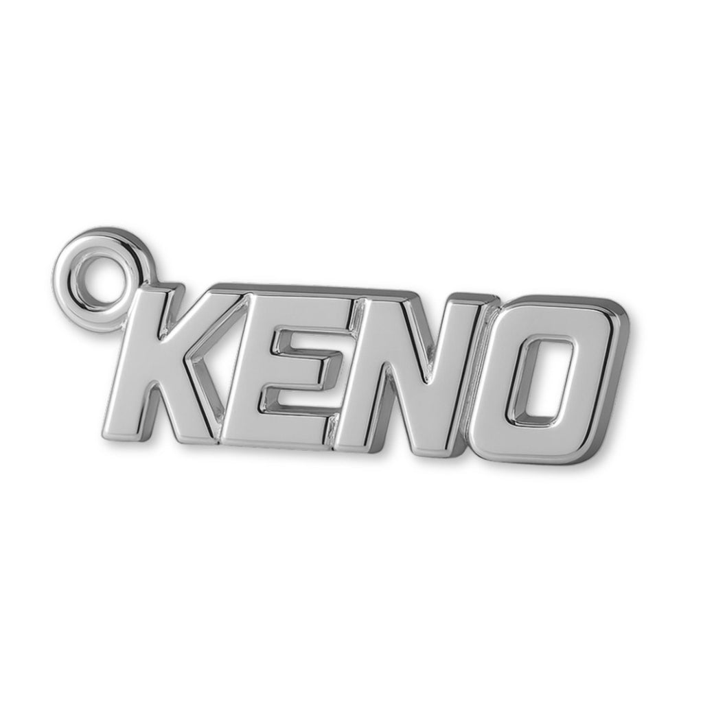 9ct White Gold - KENO Charm