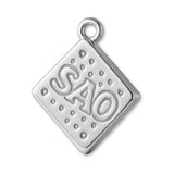 9ct White Gold - SAO Biscuit Charm