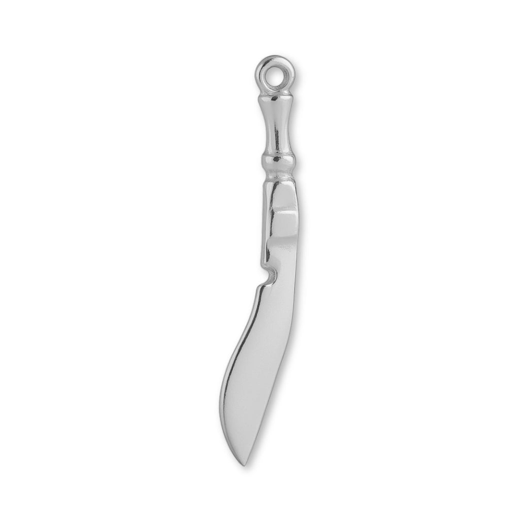 18ct White Gold - Kukri Knife Charm
