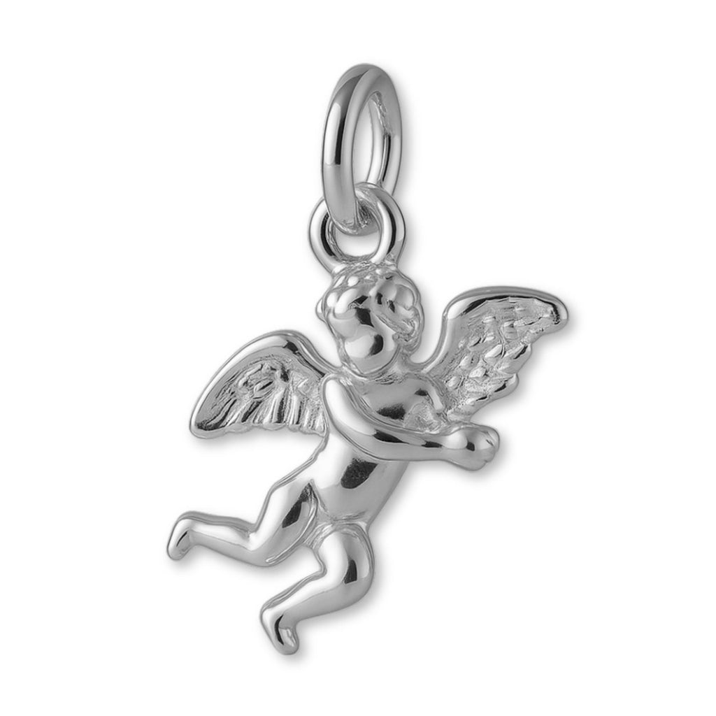 18ct White Gold - Minimalist Cherub Charm