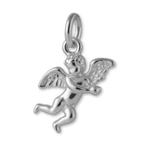 18ct White Gold - Minimalist Cherub Charm