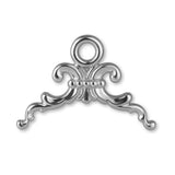 18ct White Gold - Fleur-de-Lis Crest Charm
