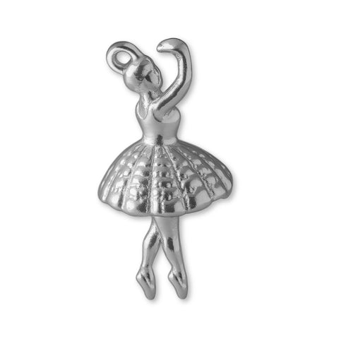 18ct White Gold - Vintage Ballerina Charm
