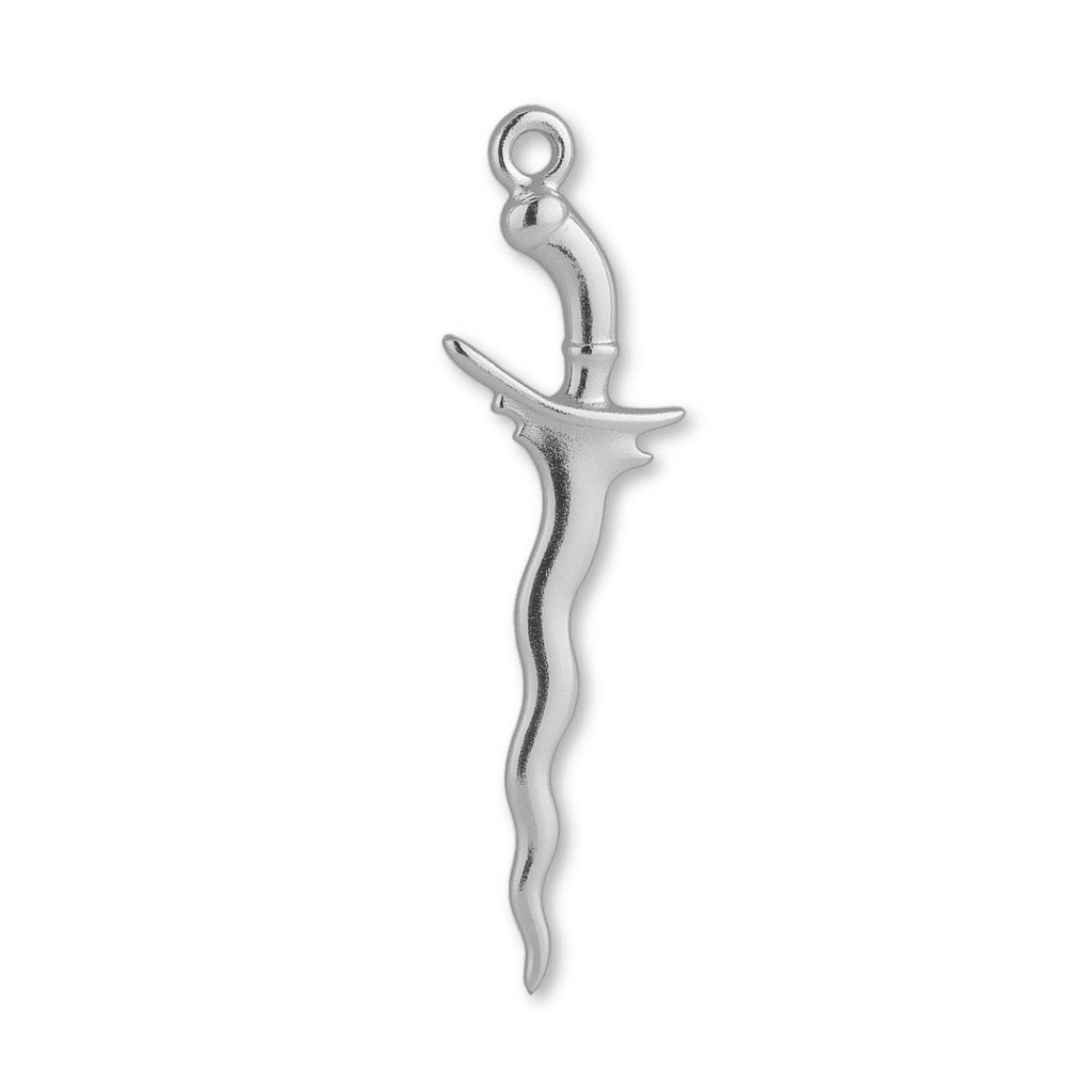 18ct White Gold - Kris Sword Charm