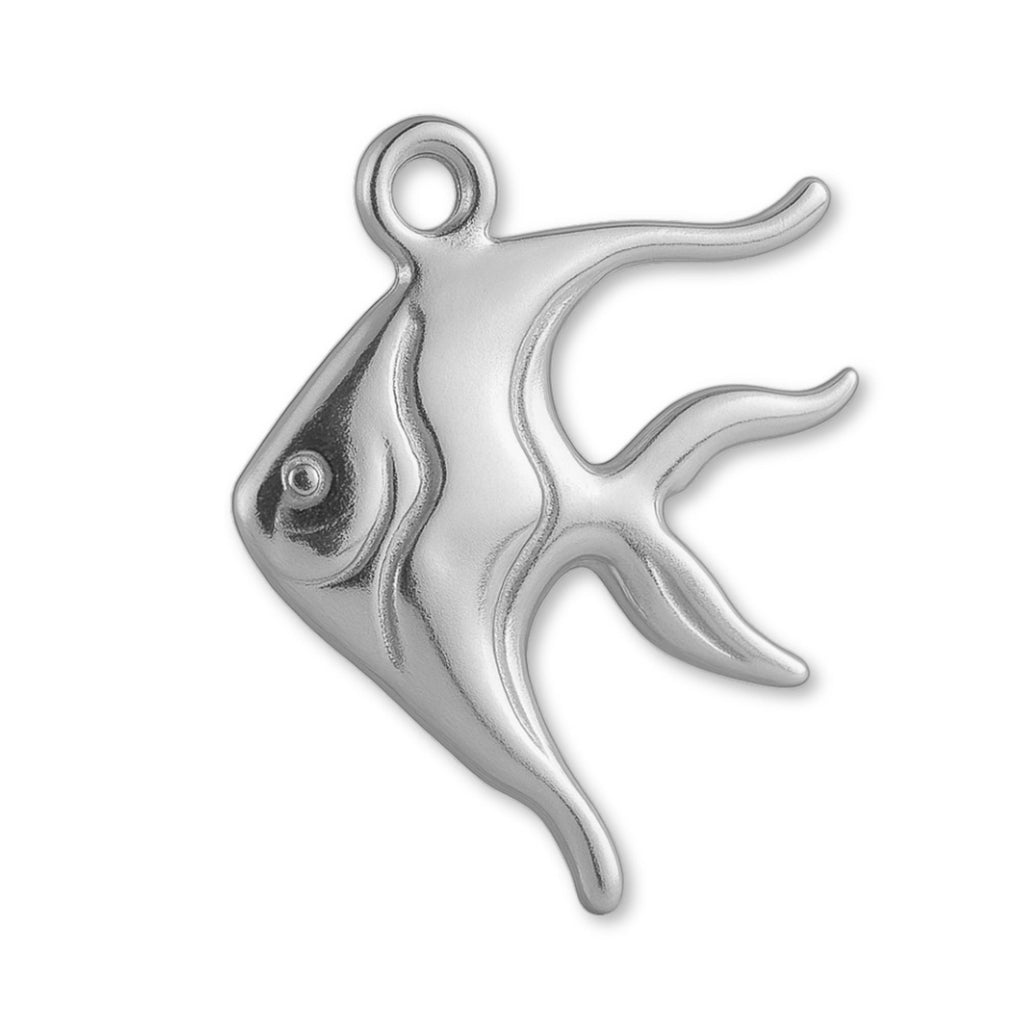 18ct White Gold - Moorish Idol Fish Charm