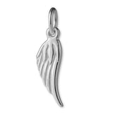 18ct White Gold - Feathered Wing Charm