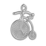 18ct White Gold - Penny Farthing Charm