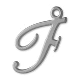 18ct White Gold - Cursive Letter Charm