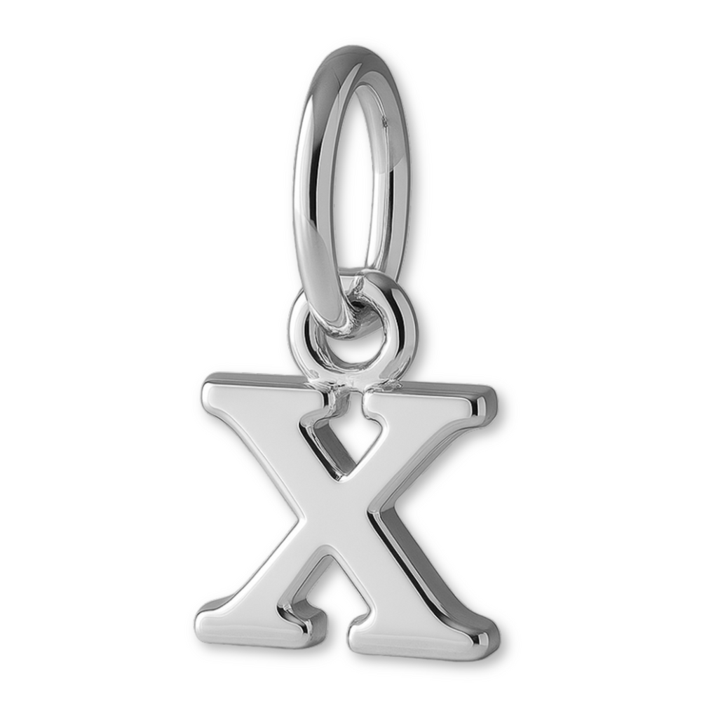 9ct White Gold - Petite Letter Charm