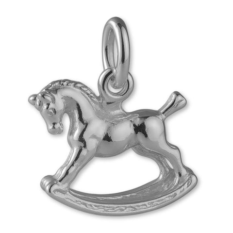 18ct White Gold - Classic Rocking Horse Charm