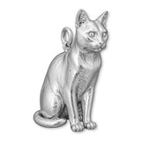 9ct White Gold - Korat Cat Charm