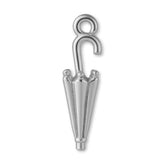 9ct White Gold - Classic Umbrella Charm
