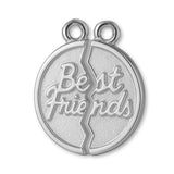 9ct White Gold - Classic Best Friends Amulet Charm