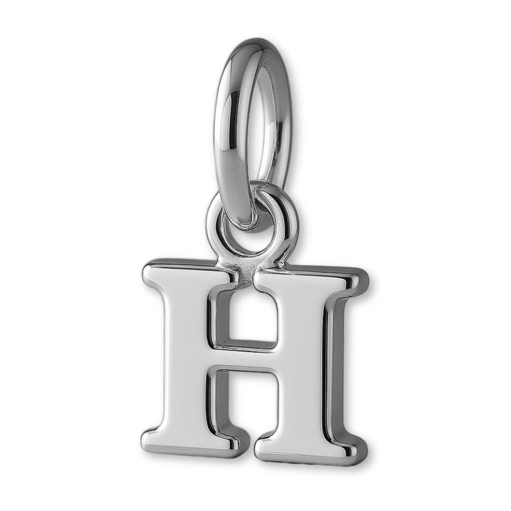 9ct White Gold - Petite Letter Charm