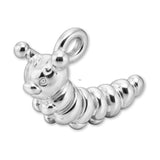 18ct White Gold - Garden Caterpillar Charm
