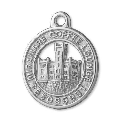 18ct White Gold - Miramare Coffee Lounge Charm