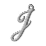 18ct White Gold - Cursive Letter Charm