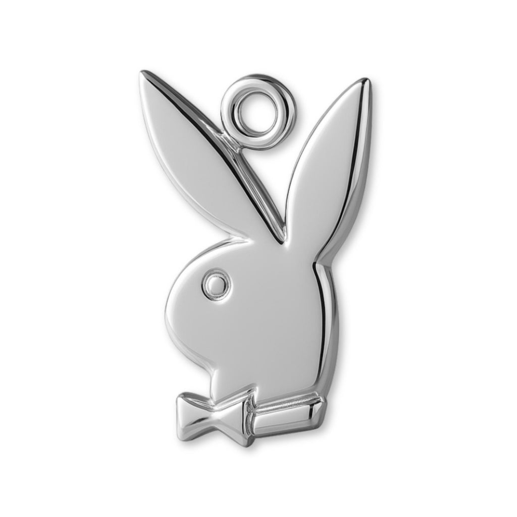 9ct White Gold - Iconic Playboy Bunny Charm
