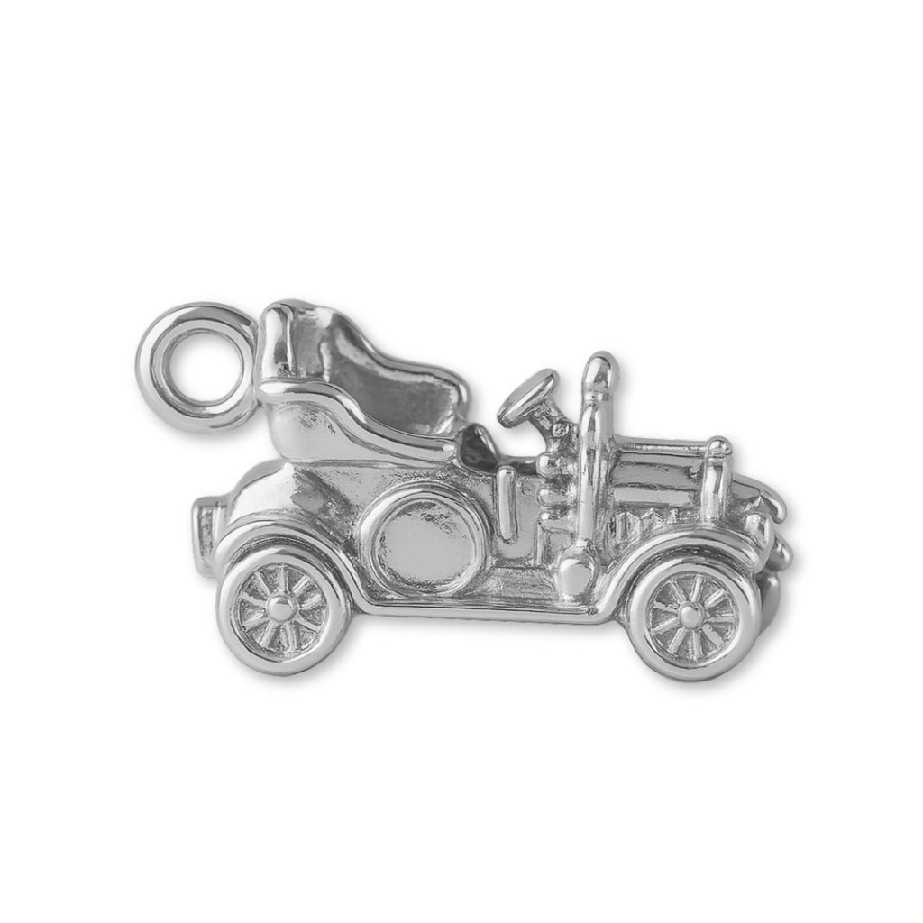 18ct White Gold - Vintage Convertible Car Charm