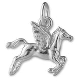 18ct White Gold - Flying Pegasus Charm