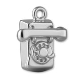 18ct White Gold - Rotary Telephone Charm