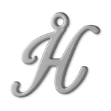 18ct White Gold - Cursive Letter Charm