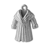 9ct White Gold - Puffy Winter Coat Charm