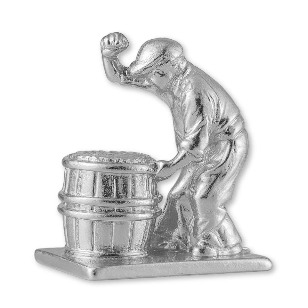 9ct White Gold - Vintage Winemaker Charm