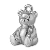 18ct White Gold - Classic Teddy Bear Charm