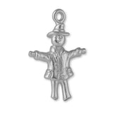18ct White Gold - Rustic Scarecrow Charm