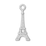 9ct White Gold - Eiffel Tower Charm