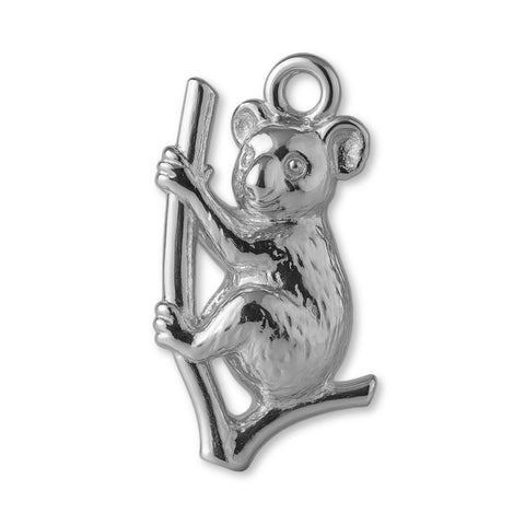 18ct White Gold - Perched Koala Charm