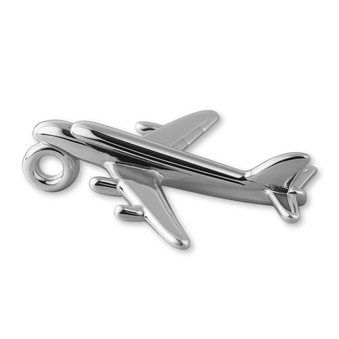 18ct White Gold - Airliner Plane Charm