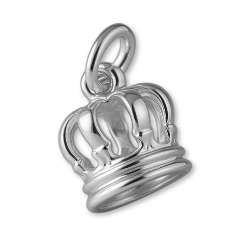 18ct White Gold - Regal Crown Charm