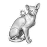 18ct White Gold - Colourpoint Shorthair Cat Charm