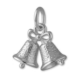 9ct White Gold - Christmas Jingle Bells Charm