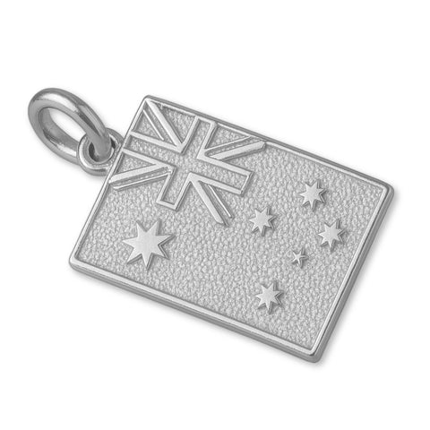 9ct White Gold - Australian Flag Charm