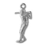 18ct White Gold - Baseball Batter Charm