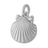18ct White Gold - Cockle Beach Shell Charm