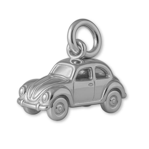 9ct White Gold - Mini VW Car Charm